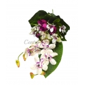 Bouquet frontale rose/orchidee x 6