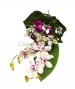 Bouquet frontale rose/orchidee x 6